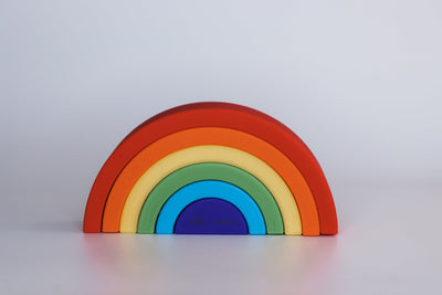 Silicone Rainbow Stack Multicolored  | Small.