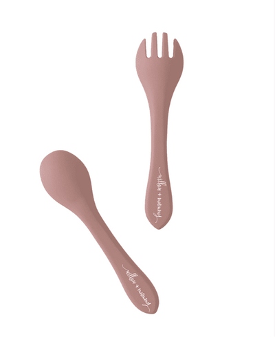 Limited Edition | Fork & Spoon Set | Dark Pink.