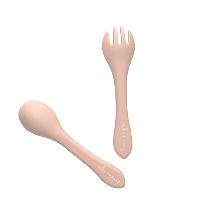 Fork & Spoon Set | Baby Pink.