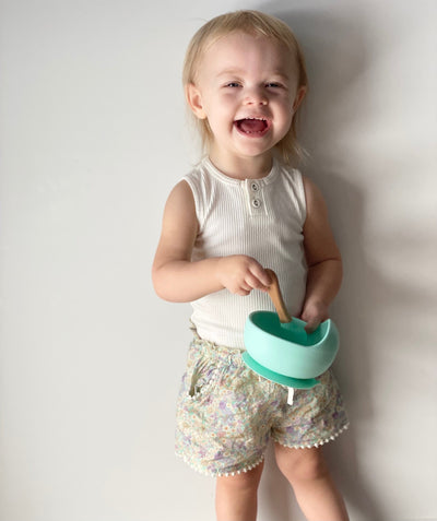 Limited Edition Silicone Baby Bib | Mint.